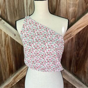 Pacsun One Shoulder Floral Top